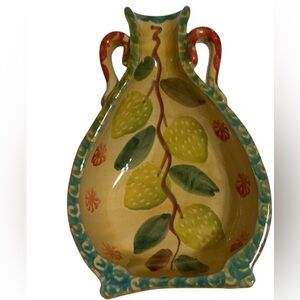 Italian Glazed Clay Fall Harvest Thanksgiving Decor Spoonrest